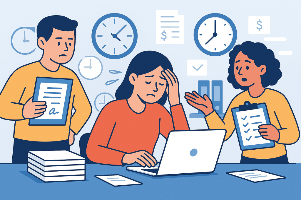 Overwhelmed by Deadlines in the Office